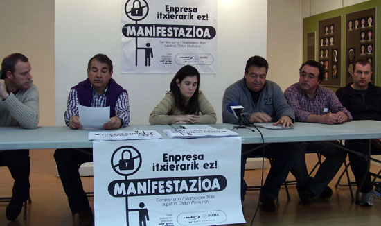 Busturialdean «Enpresa itxierariz ez!» aldarrikatzeko manifestazioa martxoaren 24an