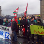 Bizkaiko Batzar Nagusietan egindako elkarretaratzearen argazkia.