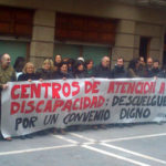 Concentraci&oacute;n de los y las trabajadoras de Centros de Atenci&oacute;n a la Discapacidad por un Convenio Digno.