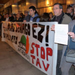 AHTaren proiektua gelditzea eskatzeko Bilboko elkarretaratzea.