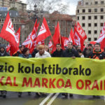 Negoziazio kolektiborako euskal markoa aldarrikatu du LABek Bilboko kaleetan.