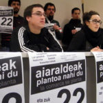 Kanpaina informatiboaren aurkezpenaren argazkia.