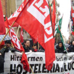 Ostalaritzako langileen elkarretaratzea hitzarmen duin baten alde.