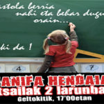 Manifestazioa iragartzeko kartela.