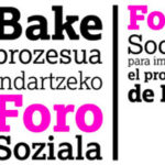 Bake Prozesua indartzeko Foro Soziala.