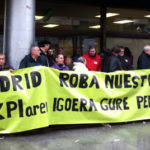 Concentraci&oacute;n de LAB frente al INSS de Bilbo.