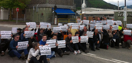 La plantilla de Inasa exige al Gobierno de Navarra que se implique para evitar el cierre de la empresa
