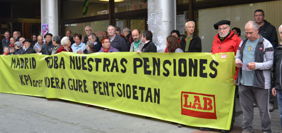 Bea Martxueta: “Madrid nos roba nuestras pensiones”