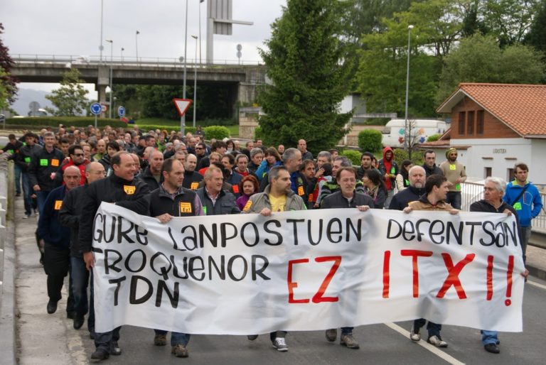 TDN-Troquenor enpresako langileen mobilizazioa kaleratzeen aurka ekainaren 18an