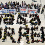 Lan sindikalaren kriminalizazioa salatu dute euskal sindikatuek Bilbon.