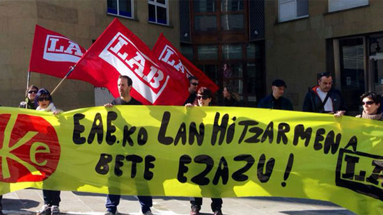 LAB denuncia el bloqueo impuesto por Kristau Eskola en los centros de iniciativa social