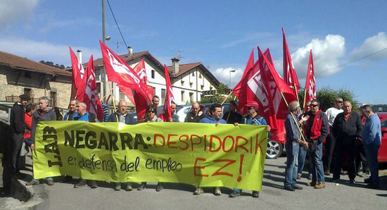 LAB se moviliza en contra de la desindustrialización y destrucción de empleo en el valle de Arratia
