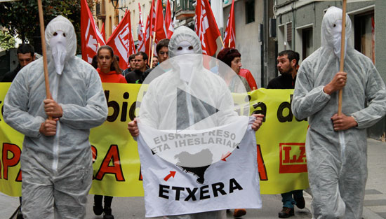 Mobilizazioak egin ditu LABek Euskal Preso Politikoen eskubideen defentsan