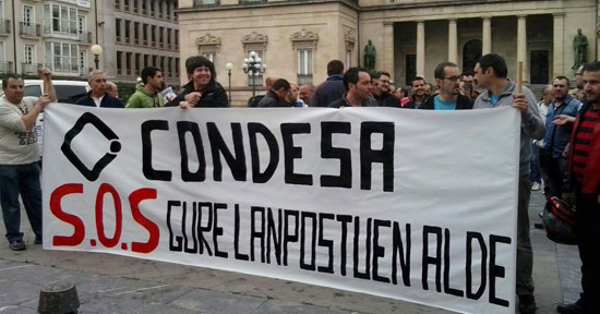 La plantilla de Condesa exige a la Diputación que se implique en la defensa de los puestos de trabajo