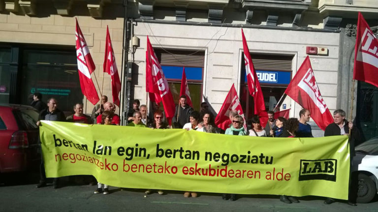 Negoziazio kolektiboari egindako erasoa salatu dugu EUDELen