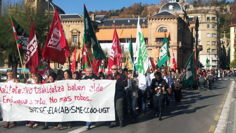 Oso arrakastatsua izan da gaurko greba Osakidetzako Gipuzkoako zentroetan