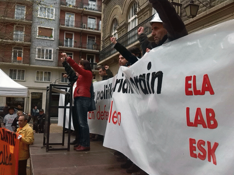 Borrokaren aldarria entzun da Gasteizko kaleetan barrena