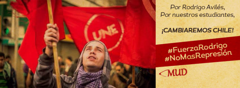 LABek elkartasuna eta sostengua adierazi nahi dio larriki zauritu zuten Rodrigo Avilés gazteari eta chileko langile klaseari