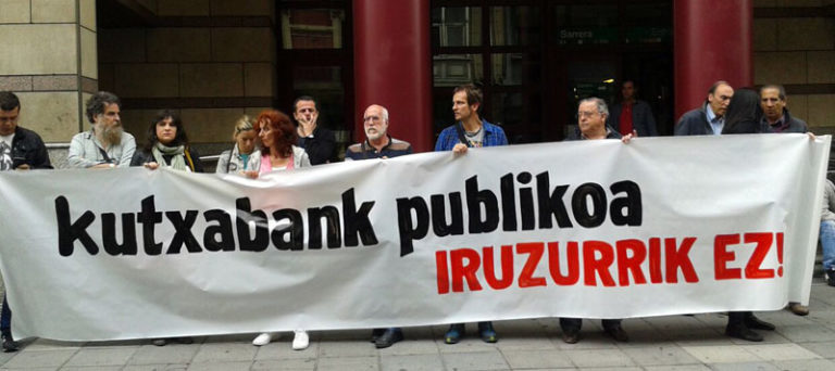 Urtzi Ostolozaga(LAB): «Se confirman nuestras sospechas, ni el sueldo de Cabieces en Kutxabank esta justificado por ningun trabajo»