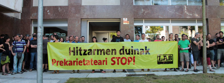 Hitzarmenen blokeoa gainditzeko proposamena aurkeztu du LABek Lan Harremanen Kontseiluan