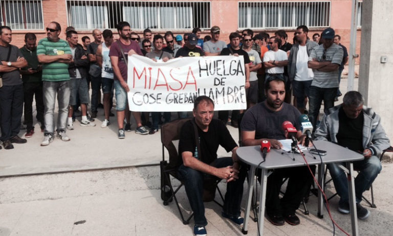 Cuatro trabajadores de Miasa en huelga de hambre contra los recortes laborales