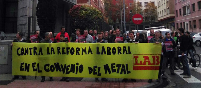 Hitzarmenaren alde CEN patronalaren aurrean izan gara