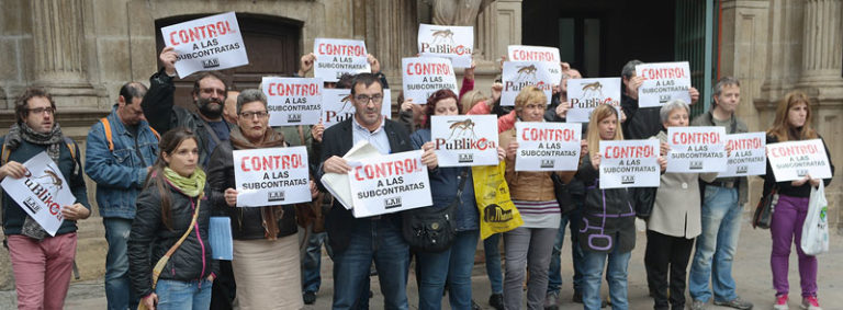 Las empresas de limpieza subcontratadas por el Ayuntamiento de Iruñea incumplen lo acordado