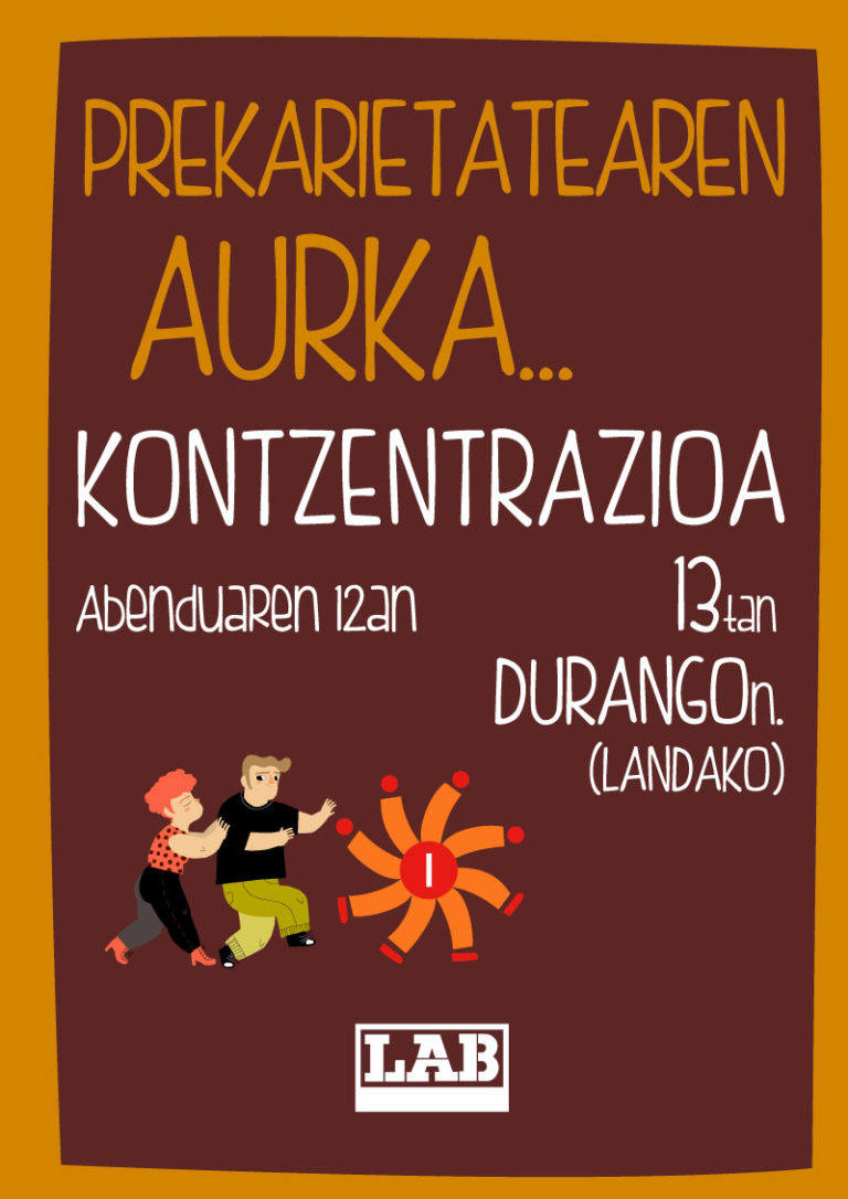 Prekarietatearen aurkako eguna Durangaldean abenduaren 12an