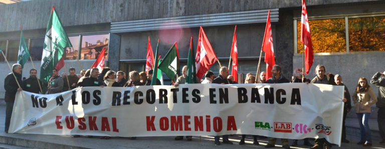 Es más necesario que nunca un Convenio de Banca para Euskal Herria donde se respeten los derechos de las plantillas y no se acepten congelaciones salariales