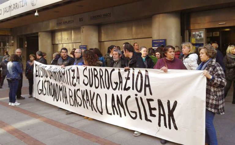 Bertan behera Gastronomia Baskako sukalde zentraleko langileen greba
