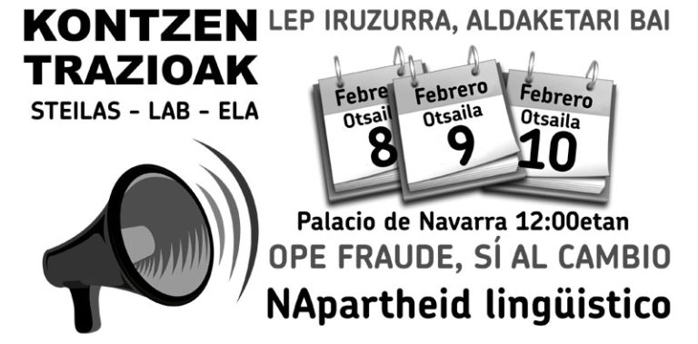 Nafarrroako Irakaskuntzako LEP iruzurra, aldaketari bai