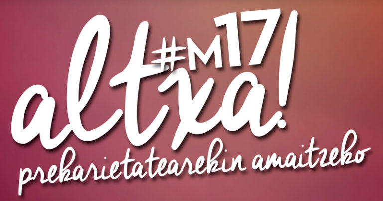 Altxa #m17|an Lanbide Heziketako prekarietatearekin amaitzeko!