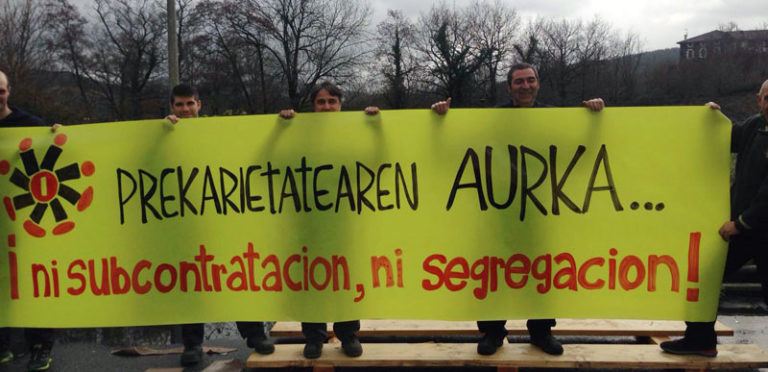 Azpikontratazio eta segregazioaren kontra mobilizatuko gara Tecnichapan