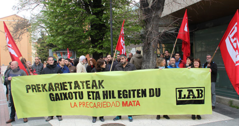 Prekarietateak gaixotu eta hil egiten du