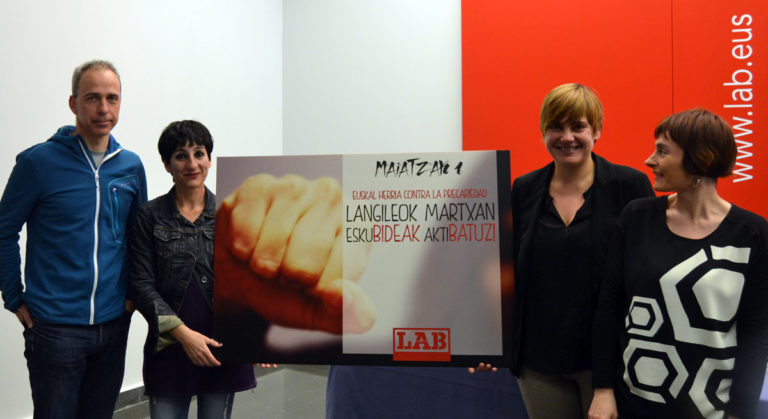 Maiatzaren Lehenarekin prekarietatearen kontrako agenda aktibatzera goaz