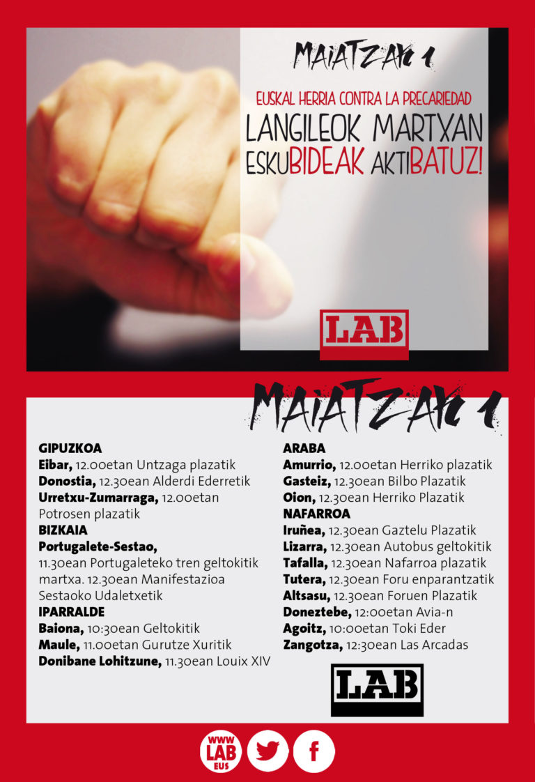 Maiatzaren Lehena – Martxan gara