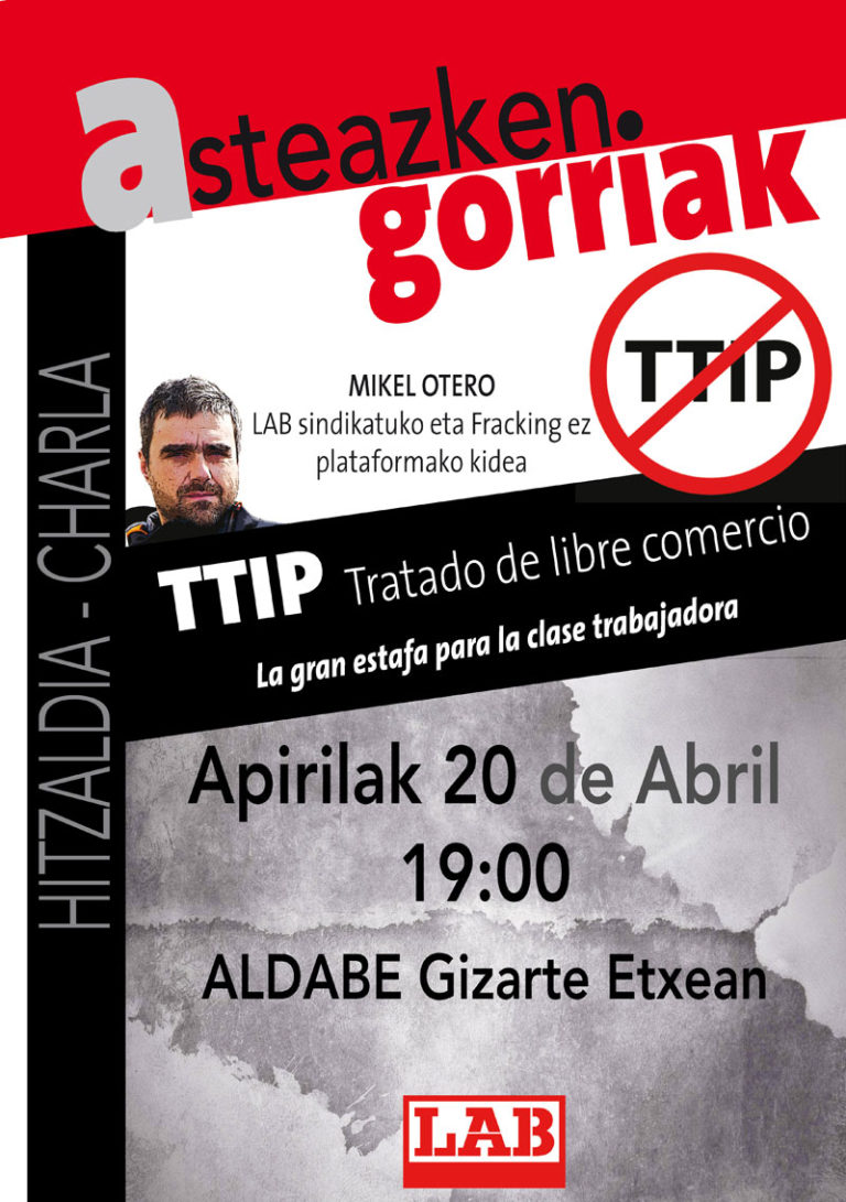 TTIP, la gran estafa para la clase trabajadora