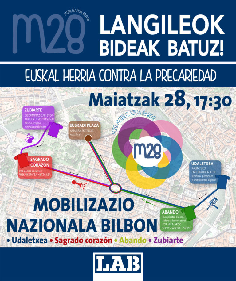Maiatzak 28. BIDEAK BATUZ. Euskal Herria contra la precariedad