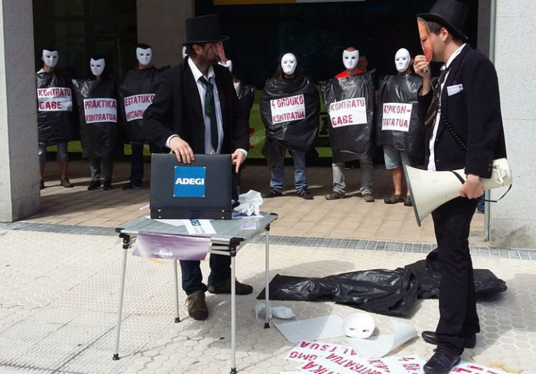 Industrian ematen den prekarietatea salatzeko ere M28an Bilbora