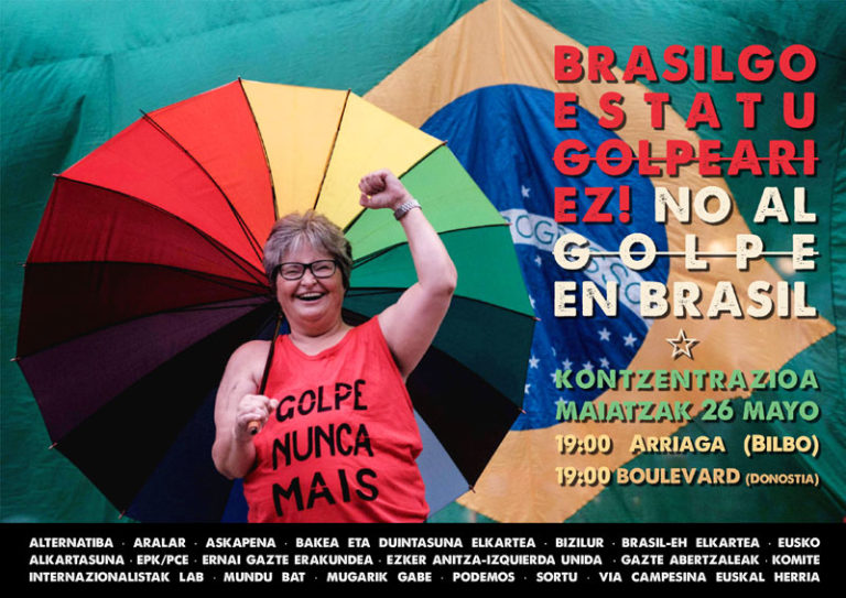 Brasilgo estatu kolpeari ez!