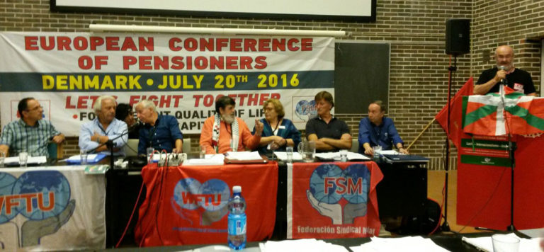 LAB Copenhaguen izan da pentsiodun eta erretirodunen Nazioarteko Sindikatuen Batasunak antolatu duen europar konferentzian
