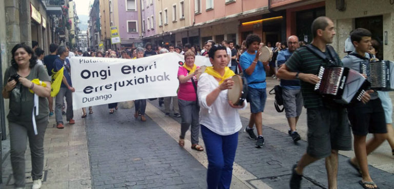 Durangoko Ongi Etorri Errefuxiatuak Plataforma aurkeztu da