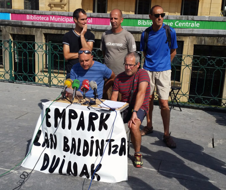 Donostiako parkingetako langileak grebekin aurrera jarraituko dute