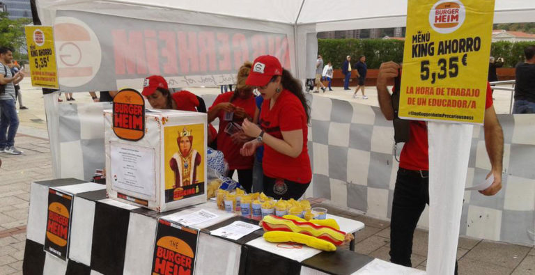 Artearen “macdonalizazioaren” aurrean enplegu duina exijitzen dugu