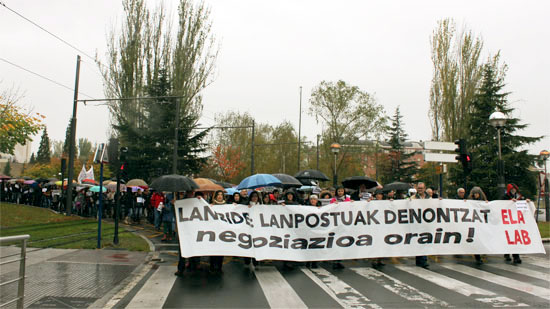 Lanbideko lanpostuen defentsan (Artxibo irudia)