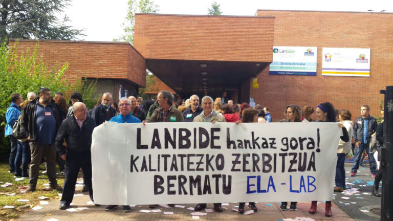 LANBIDEko langileak greban