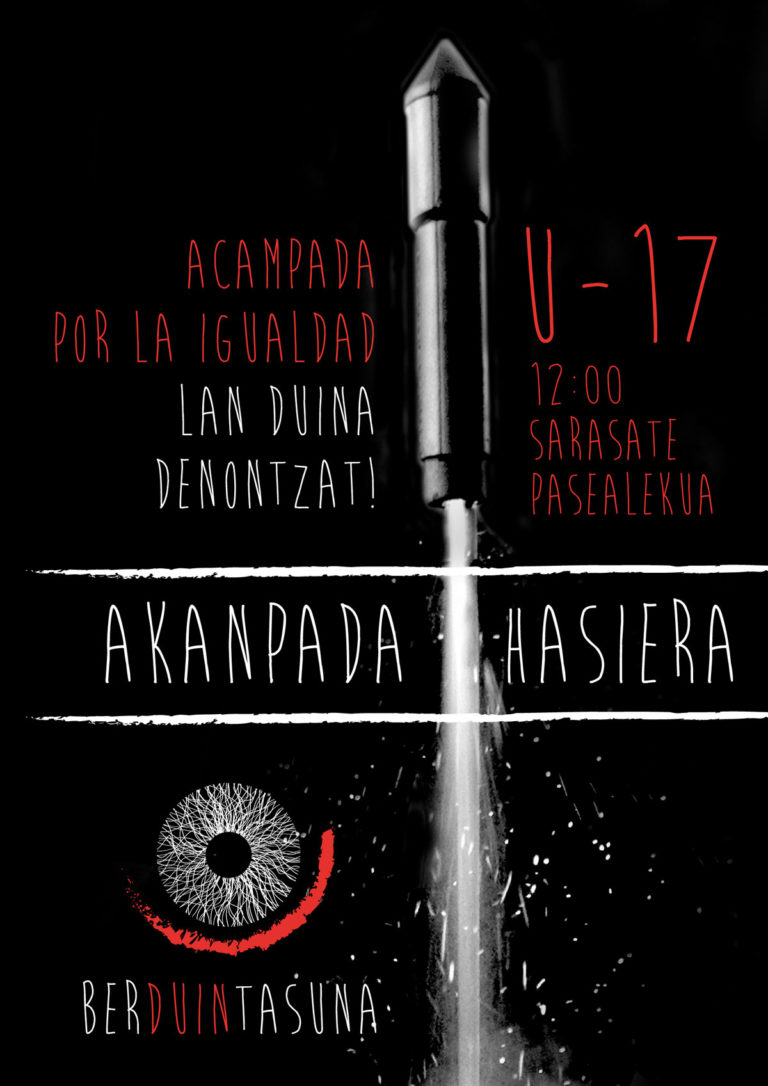 “BerDUINtasuna: Acampada por la igualdad. Lan duina denontzat!” dinamika aurkeztu dute