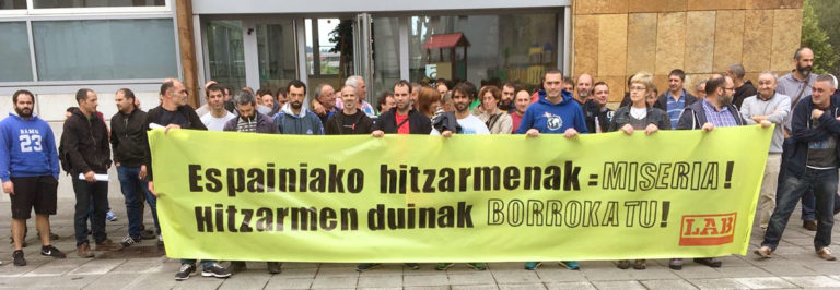 Estatuko metalgintzako hitzarmenak bete-betean erasotzen ditu Euskal Herriko sektoreko langile guztiak