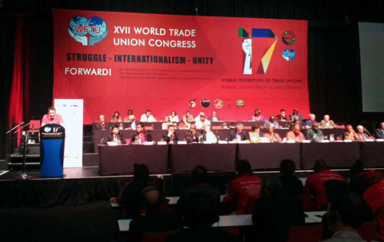 LAB Munduko Sindikatu Federazioaren 17. Kongresoan parte hartzen ari da