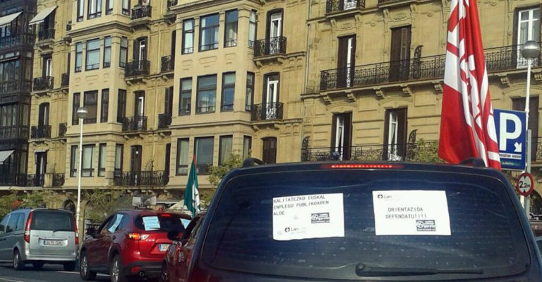 Lanbideko orientatzaileak greban